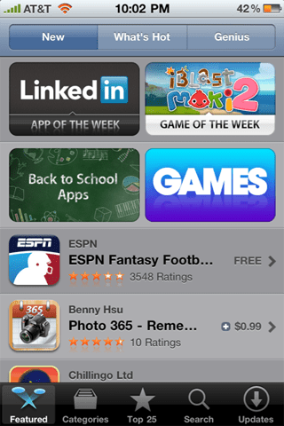 featured in app store