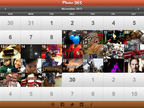 Photo 365 on the iPad Photo 365 on the iPad